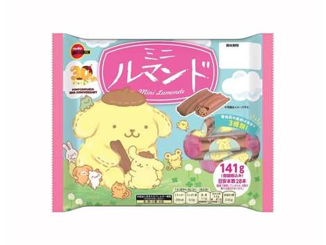 (N2604217)日本 BOURBON北日本 布丁狗30周年迷你羅曼卷餅乾/141g