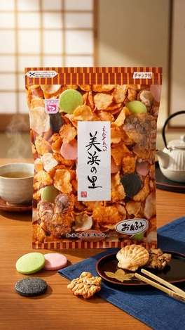 (N2605017)日本 美濱里綜合蝦餅/150g
