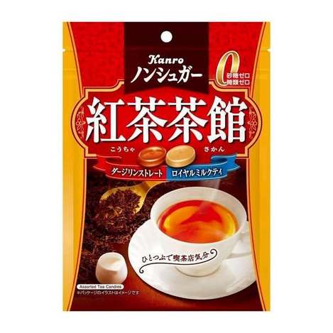 (N2605035)日本 甘樂 紅茶茶館 喫茶紅語無糖紅茶風味糖/72g