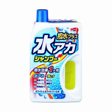 (B2605062)日本 SOFT99 撥水型除水垢洗車精(贈海綿)/750ml