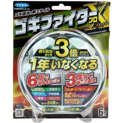 (B2605111)日本 FUMAKILLA 3倍強效蟑螂退治蟑螂屋/6入
