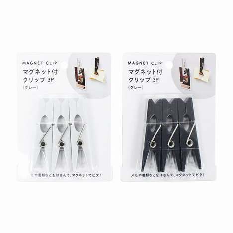 (E2605124)日本 ECHO 便利磁鐵夾/3入組× 2(顏色隨機)