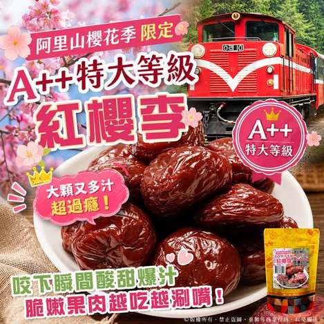 (L2605151)台灣 阿里山櫻花季限定 A++特大等級紅櫻李/208g