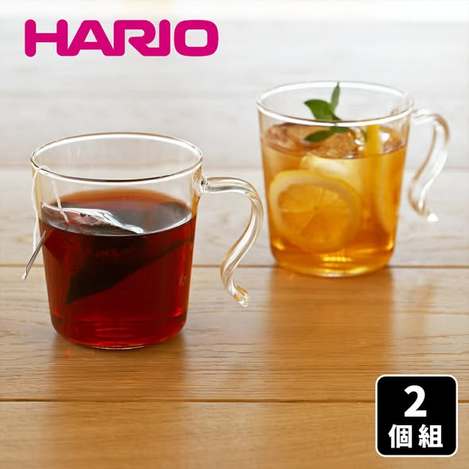 (T2606065)日本 HARIO 耐熱玻璃馬克對杯組