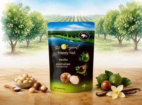 [20倍數免](M2606075)澳洲 HappyNut 帶殼夏威夷果 (香草) /225g