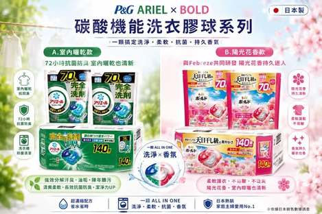 (A2606076)日本 P&G 碳酸機能洗衣膠球系列兩款/一箱(70入× 2袋)