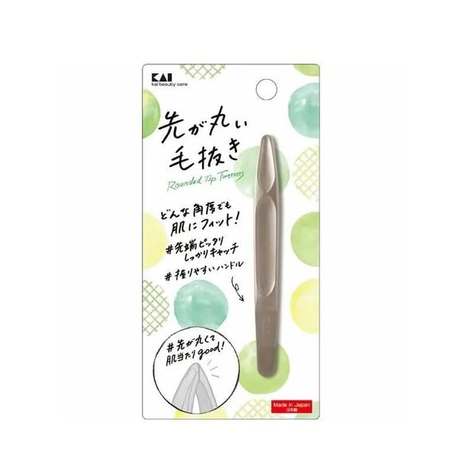 (E2606096)日本 貝印KAI 圓頭拔毛夾/ 鑷子
