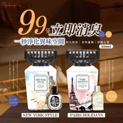 [18倍數免 直出](J2606102)Bolaipin 香水研究室香氛(紐約風)/350mlx2 (組)