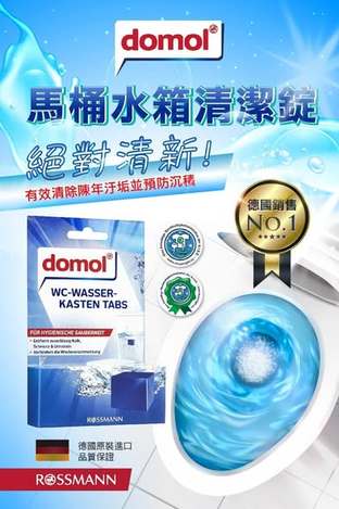 [50組以上免 直出](B2606105)德國 domol 藍藍香馬桶清潔塊/2顆× 2盒 (組)