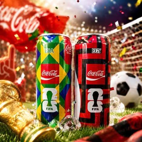 (K2606197)日本 FIFA 世界盃足球限定款可口可樂/500ml× 2(款式隨機)
