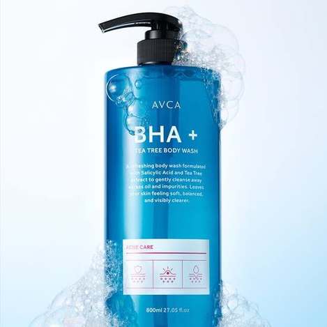 (H2607010)韓國 AVCA BHA+茶樹淨膚沐浴露/800ml
