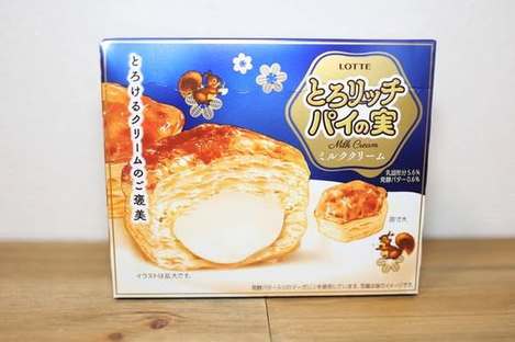 (N2607105) 日本 LOTTE樂天 派之實 濃郁牛奶奶霜泡芙/69g