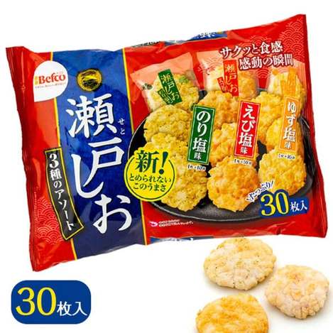 (N2607128)日本栗山瀨戶3味米果/141g