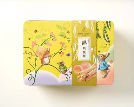 (L2608014)台灣 彼得兔 厚燒蛋捲禮盒/228g(有提袋)