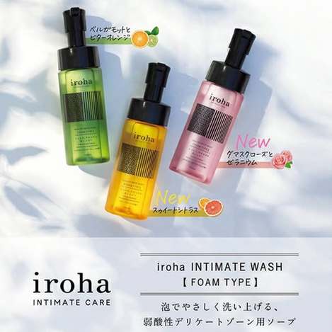(H2608060)日本 iroha INTIMATE WASH 私密清潔泡沫系列3款/150ml