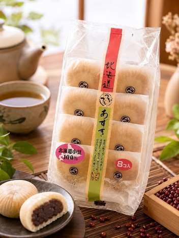 (N2608074)日本 壽製菓 北海道紅豆麻糬饅頭/38g×8入