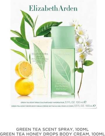(H2608177)美國 Elizabeth Arden伊麗莎白雅頓 綠茶香氛禮盒/香氛噴霧100ml＋潤膚霜100ml