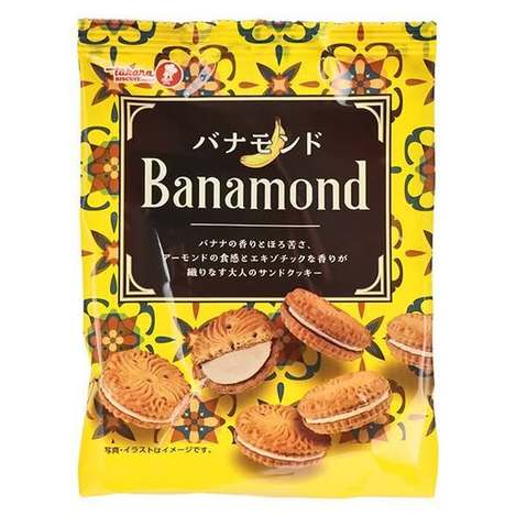 (N2609019)日本 Takara Banamond 橫濱香蕉杏仁夾心餅乾/89g