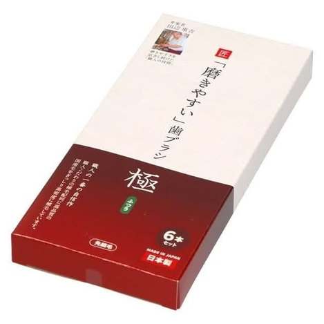 (D2609022)日本 職人考案 錐形窄刷頭細毛牙刷/6支裝