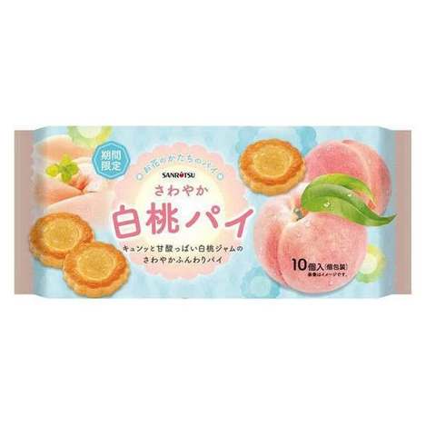 (N2609035)日本 三立製菓 清爽白桃花朵派/10入