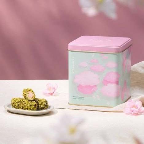 (出清L)Starbucks 星巴克限定款🌸抹茶草莓可可杏仁捲/12入