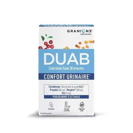 (F2609065)法國 Granions DUAB蔓越莓私密保養膠囊/20粒