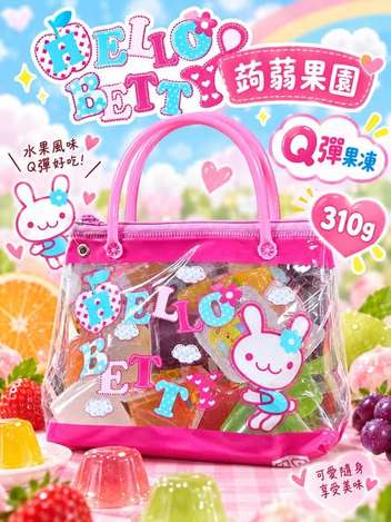 (L2609078)台灣 HELLO BETTY蒟蒻果園/310g