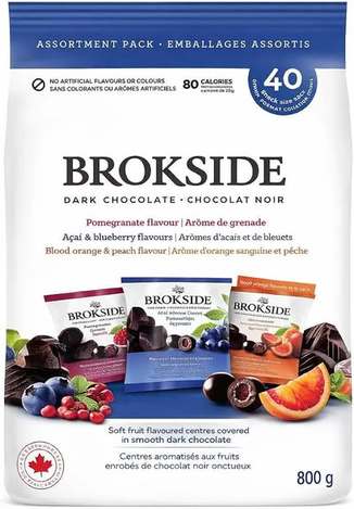 (M2610106)加拿大 BROOKSIDE 綜合水果風味夾心巧克力球/20g×40小包
