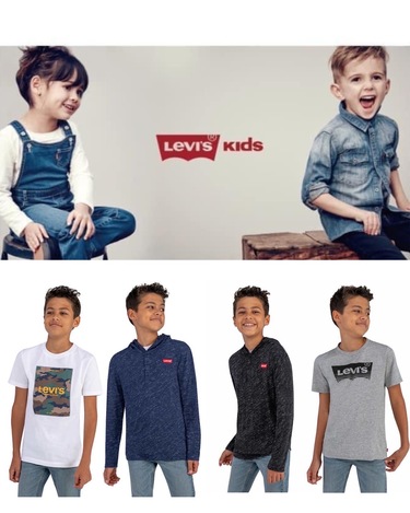 Levis 大童款兩件組(短T+帽T)