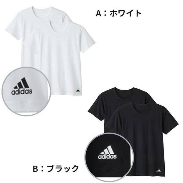 日本Adidas 純棉吸汗速乾圓領短t 2件組