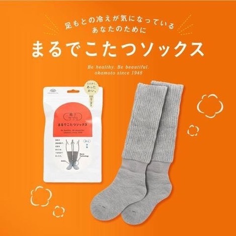 日本連線｜OKAMOTO 岡本公式超厚加厚防寒 穴位專利保暖襪/地板襪/月子襪 