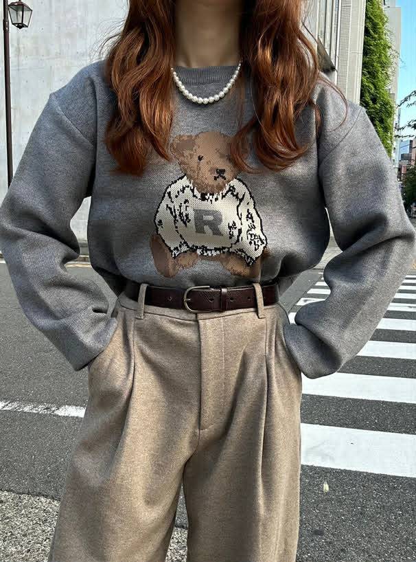 🧸 日本 GRL 小熊針織上衣