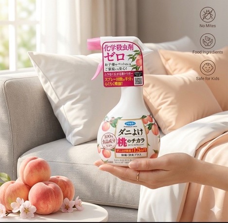 日本製🇯🇵 ダニよけ蜜桃香食品級殺菌除臭防蟎噴霧350ml