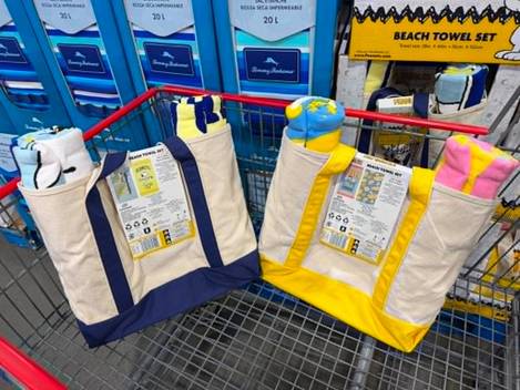 Peanuts 聯名 Beach Towel Set 海灘毛巾托特組