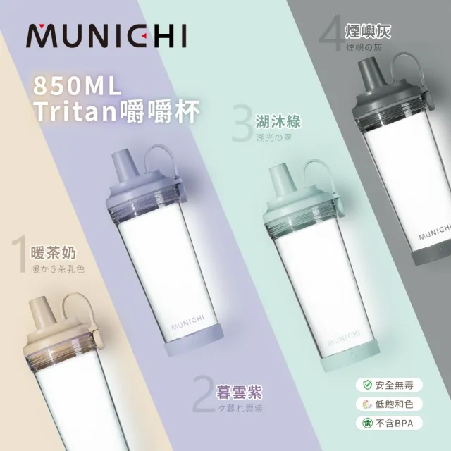 Tritan 850ML 嚼嚼杯/隨行杯/飲料杯 MR.CAP