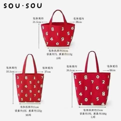 🎒🤍 SOU・SOU 數字帆布包