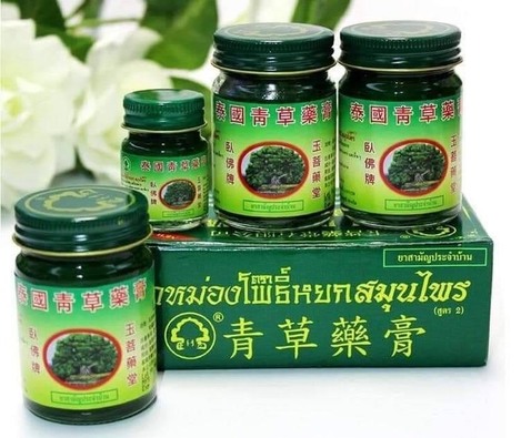 泰國🇹🇭玉菩藥堂 臥佛牌 青草藥膏-50g*3瓶裝（玉菩）