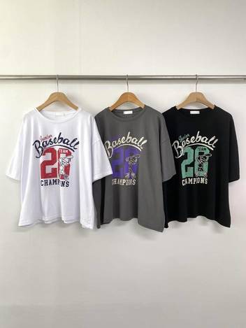 🇰🇷 韓國製｜復古棒球印花寬鬆Tee ⚾️