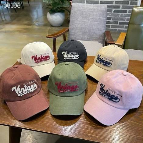 🧢 韓國製 Vintage 刺繡棒球帽✨