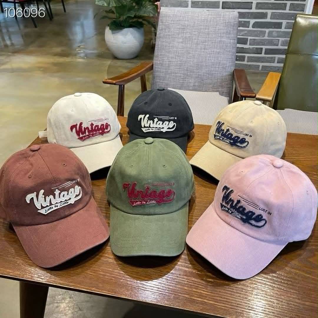 🧢 韓國製 Vintage 刺繡棒球帽✨