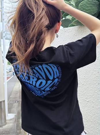 🇯🇵 日本 GRL｜愛心亮粉印花短袖T恤 🤍🖤