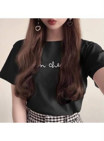 🤍 日本 GRL｜Bon chemin 刺繡字母短袖T恤 🤍