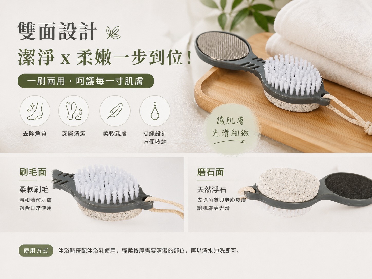 🇦🇹奧地利 NKD 4in1 多功能足部護理四合一美足刷