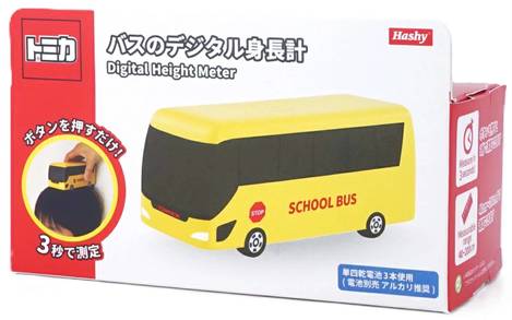 j08🚌💛【日本 TOMICA 巴士造型數位身高計】