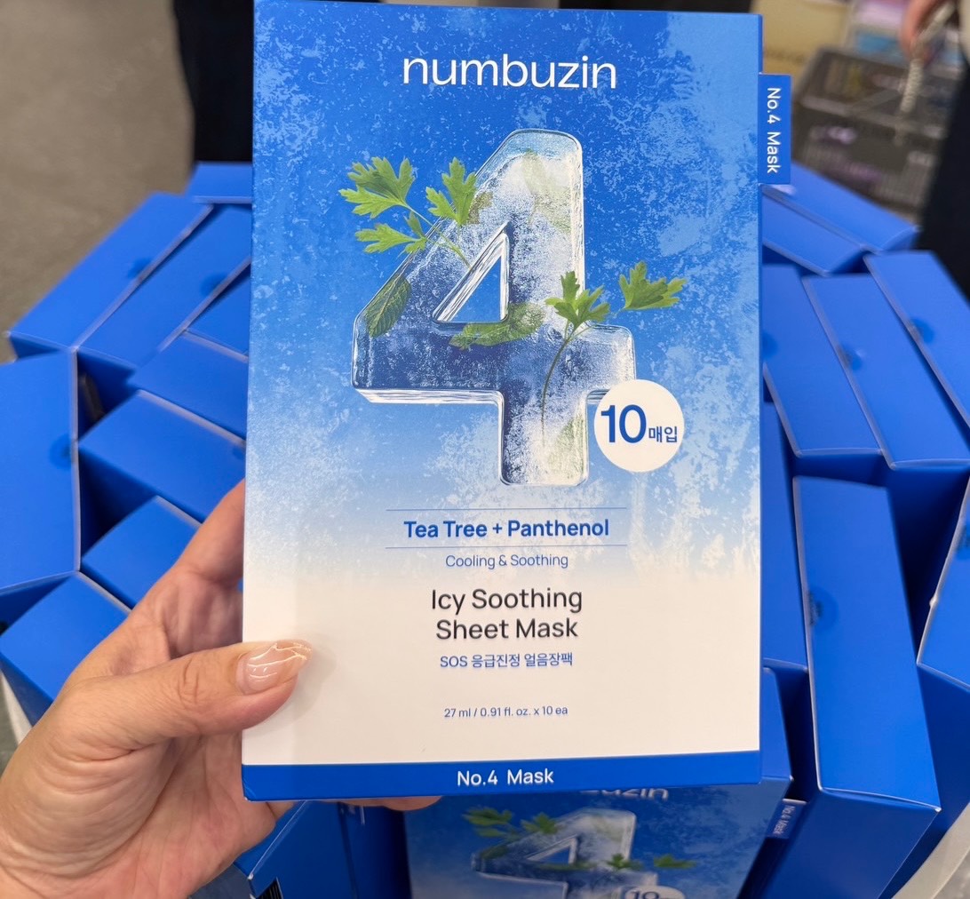 🇰🇷 numbuzin No.4 冰感舒緩面膜｜10片/盒