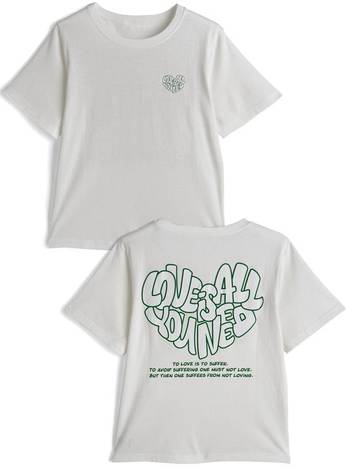 🇯🇵 日本 GRL～發泡愛心LOGO印花短袖T恤