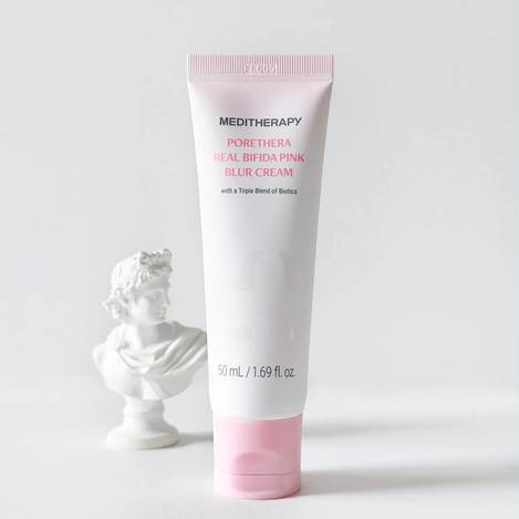 韓國 MEDITHERAPY 綠淨光粉紅校色素顏霜-50ml