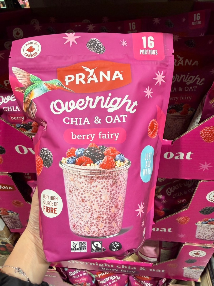 【加拿大 PRANA】莓果奇亞籽隔夜燕麥片