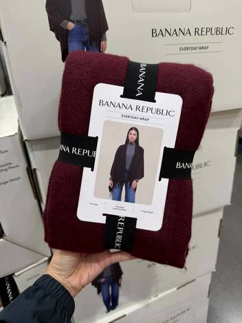 🤎 Banana Republic Everyday Wrap 女款流蘇披肩