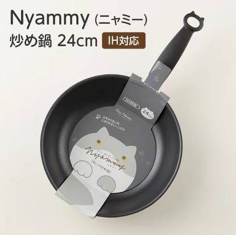 🐱 日本 KAI 貝印 貓咪深型平底鍋 24cm